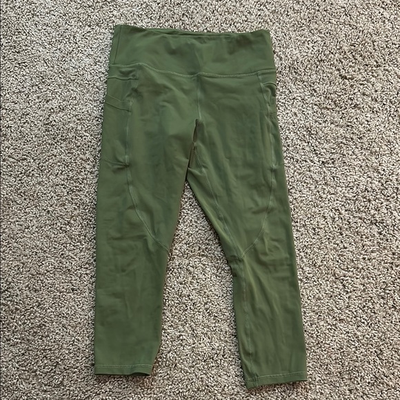 ZYIA Pants - Olive Green ZYIA High-Rise Crop Leggings